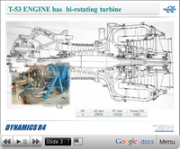 gte with contrarotating shafts